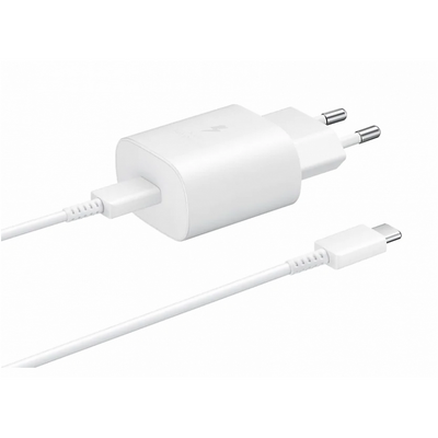 Samsung 25W USB-C Super Fast Ladegerät Weiss EP-TA800XWEGWW (Retail Pack)