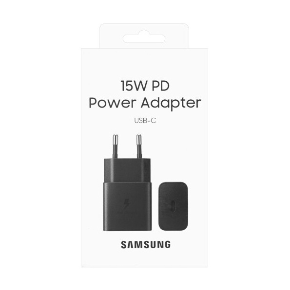 Samsung 15W USB-C Fast Travel Ladegerät Schwarz EP-T1510NBEGEU 15 PD Power Adapter