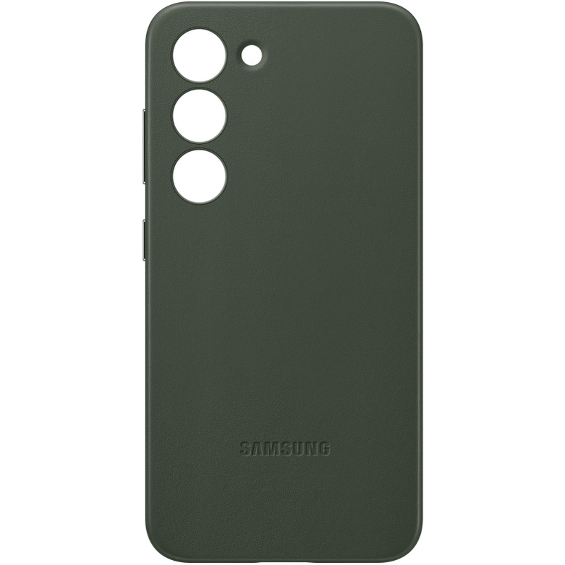 Leder Cover Hülle für Galaxy S23 Grün