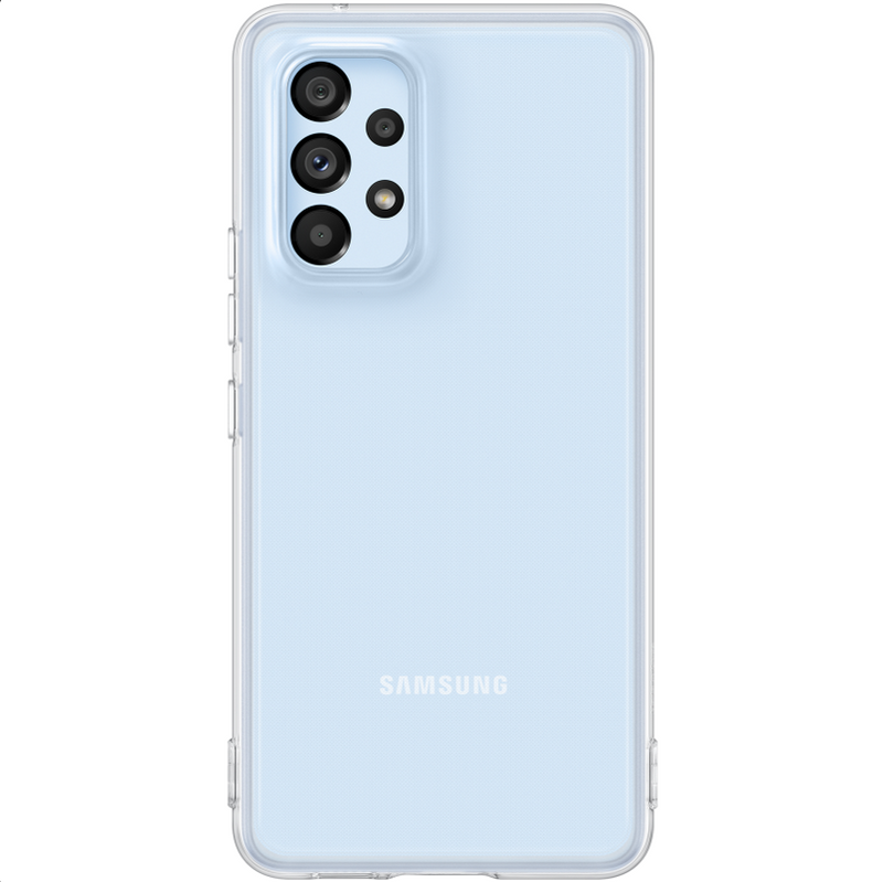 Samsung Soft Clear Cover Hülle für Galaxy A53 EF-QA536TTEGWW Transparent (Retail Pack)