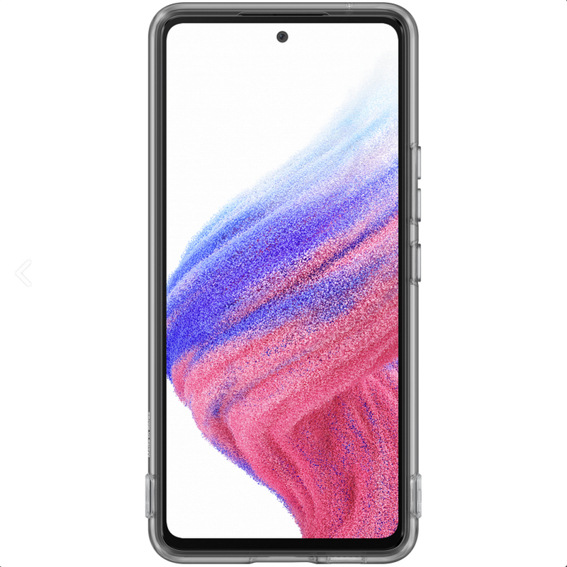 Samsung Soft Clear Cover Hülle für Galaxy A53 EF-QA536TBEGWW Schwarz (Retail Pack)