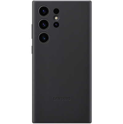Samsung Leder Cover Hülle für Galaxy S23 Ultra Schwarz EF-VS918LBEGWW (Retail Pack)