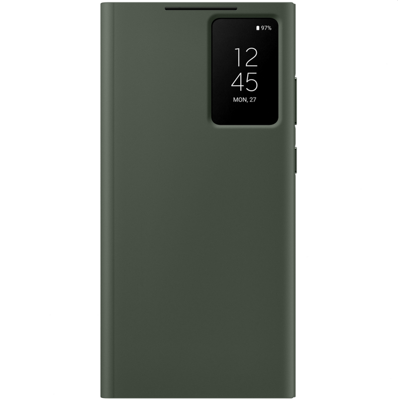 Samsung Smart View Wallet Case Hülle für Galaxy S23 Ultra Khaki EF-ZS918CGEGWW (Retail Pack)