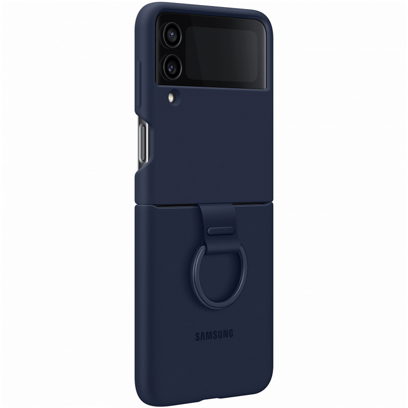 Samsung Ring Cover Hülle für Galaxy Z Flip4 EF-PF721TNEGWW Navy (Retail Pack)