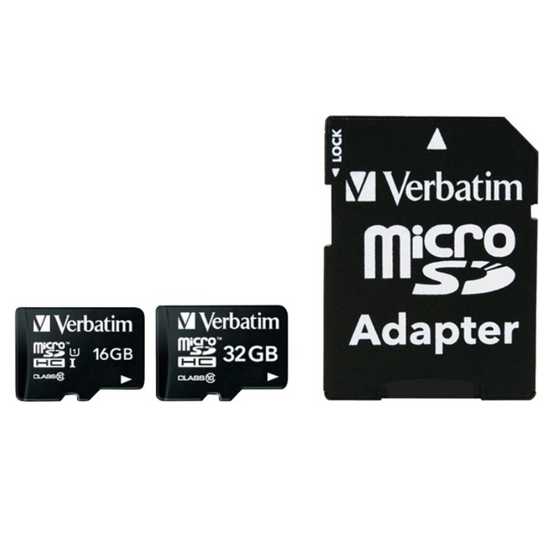 Verbatim MicroSDHC 32Gb Class 10 SDHC 44083 (Schwarz)