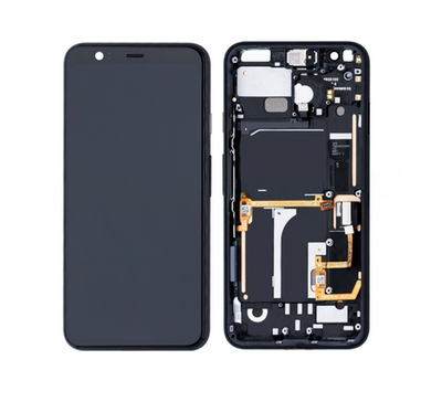 Google Pixel 4 LCD Assembly Display Bildschirm (inkl. Rahmen) Schwarz - (Original New)