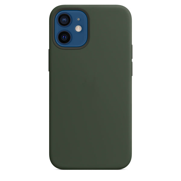 Silikon Case Hülle Mit MagSafe für iPhone 12 Mini - Grün