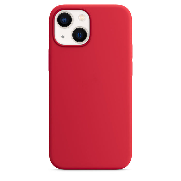 Silikon Case Hülle Mit MagSafe für iPhone 13 Mini - Rot
