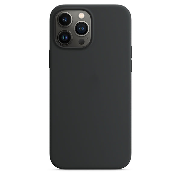 Silikon Case Hülle Mit MagSafe für iPhone 13 Pro Max - Schwarz