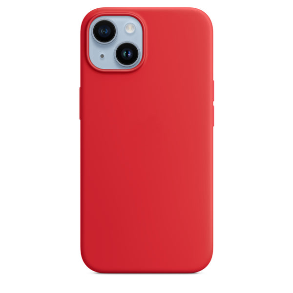 Silikon Case Hülle Mit MagSafe für iPhone 14 - Rot