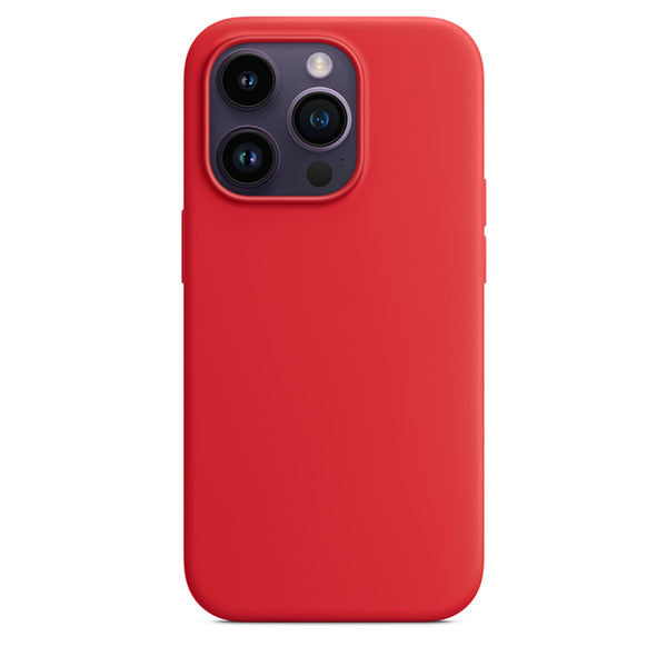 Silikon Case Hülle Mit MagSafe für iPhone 14 Pro - Rot