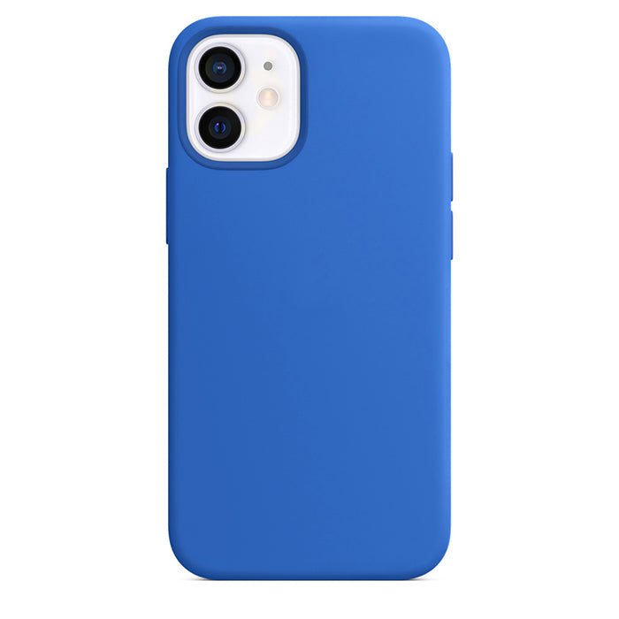 Silikon Case Hülle Mit MagSafe für iPhone 12 Mini - Blau