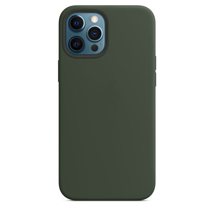 Silikon Case Hülle Mit MagSafe für iPhone 12 Pro Max - Grün