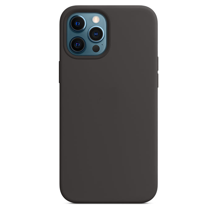 Silikon Case Hülle Mit MagSafe für iPhone 12 Pro Max - Schwarz