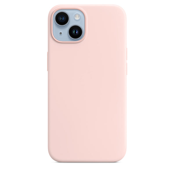 Silikon Case Hülle Mit MagSafe für iPhone 14 - Rosa