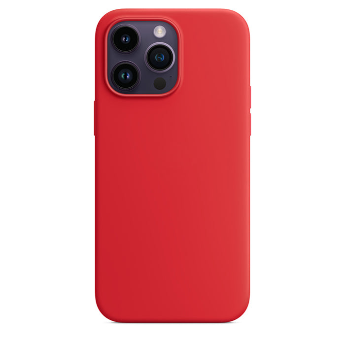 Silikon Case Hülle Mit MagSafe für iPhone 14 Pro Max - Rot