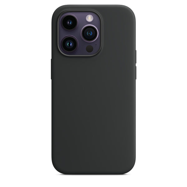 Silikon Case Hülle Mit MagSafe für iPhone 14 Pro - Schwarz