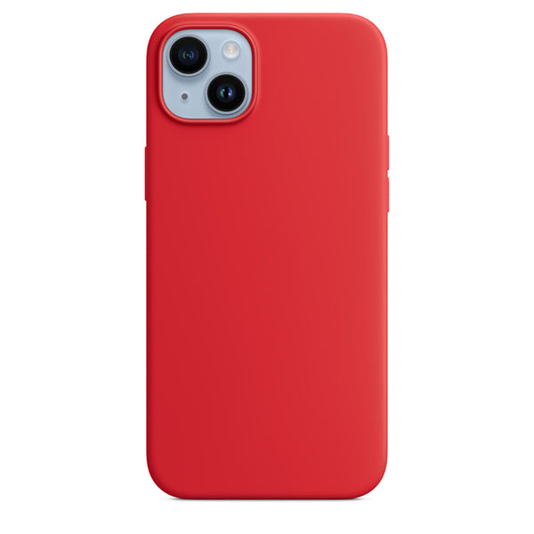 Silikon Case Hülle Mit MagSafe für iPhone 14 Plus - Rot