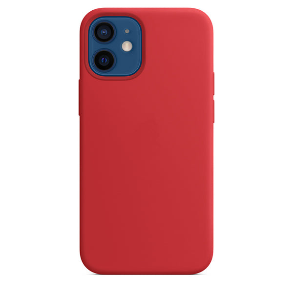 Silikon Case Hülle Mit MagSafe für iPhone 12 Mini - Rot