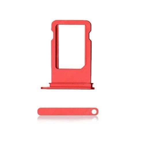 Sim Tray Karten Kompatibel für iPhone 7 (Rot)