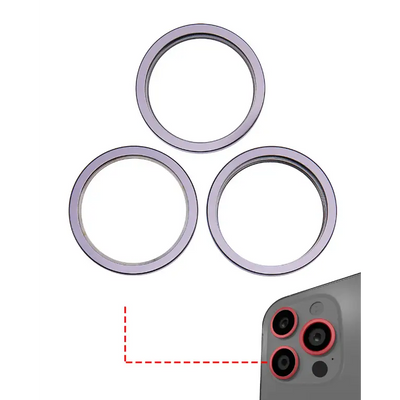 Backkamera / Rückkamera Linse Bezel Ring kompatibel für iPhone iPhone 14 Pro / 14 Pro Max (Dunkellila)