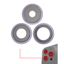 Backkamera / Rückkamera Linse mit Bracket & Bezel kompatibel für iPhone 14 Pro / 14 Pro Max (Dunkellila)