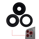 Backkamera / Rückkamera Linse mit Bracket & Bezel kompatibel für iPhone 14 Pro / 14 Pro Max (Weltraum Schwarz)