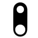 Backkamera / Rückkamera Linse mit Kleber (Glas Only)