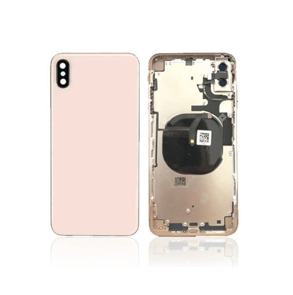 Back Cover / rear shell with small parts pre-assembled Compatible for iPhone XS max (Gold)