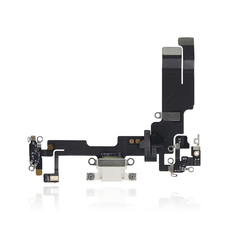 Charging Port Flex Kabel Kompatibel für iPhone 14 (Premium) (Starlight)