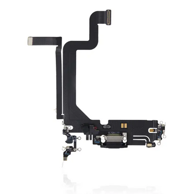 Charging Port Flex Kabel Kompatibel für iPhone 14 Pro Max (Premium) (Weltraum Schwarz)