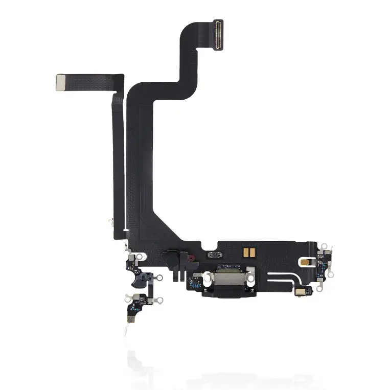 Charging Port Flex Kabel Kompatibel für iPhone 14 Pro Max (Premium) (Weltraum Schwarz)