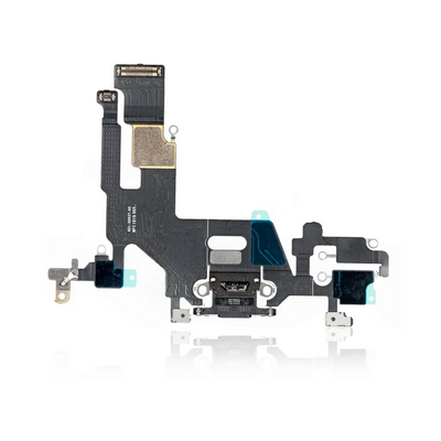 Charging Port Kabel - Ladebuchse - Ladebuchse Kompatibel für iPhone 11 (Premium) (Schwarz)