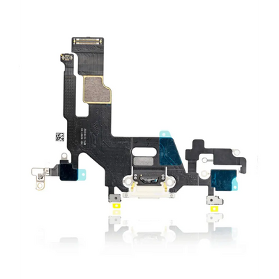 Charging Port Kabel - Ladebuchse - Ladebuchse Kompatibel für iPhone 11 (Premium) (Weiß)