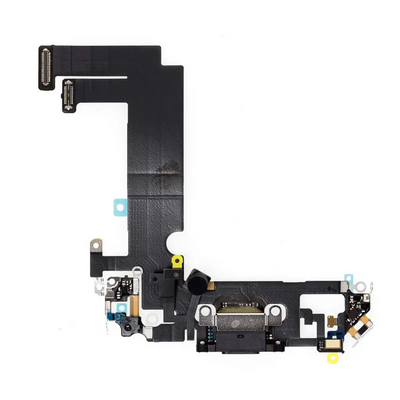 Charging Port Kabel - Ladebuchse - Ladebuchse Kompatibel für iPhone 12 Mini (Schwarz) (Premium)