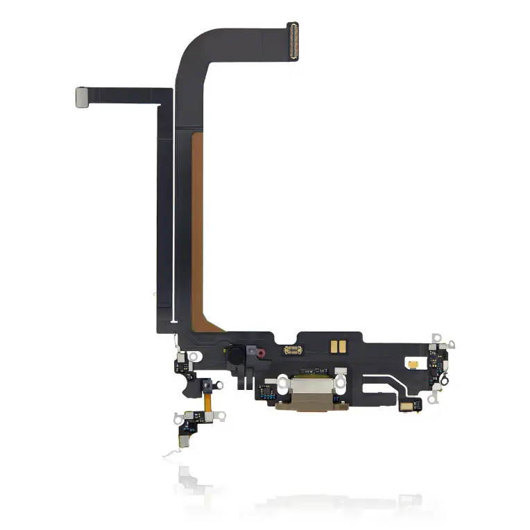 Charging Port Kabel - Ladebuchse Kompatibel für iPhone 13 Pro Max (Gold)