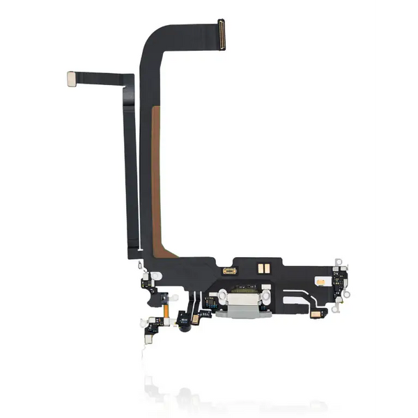 Charging Port Kabel - Ladebuchse Kompatibel für iPhone 13 Pro Max (Silber)