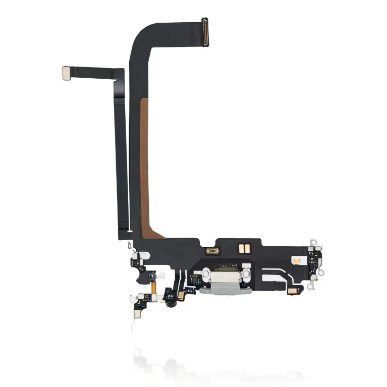 Charging Port Kabel - Ladebuchse Kompatibel für iPhone 13 Pro Max (Silber)