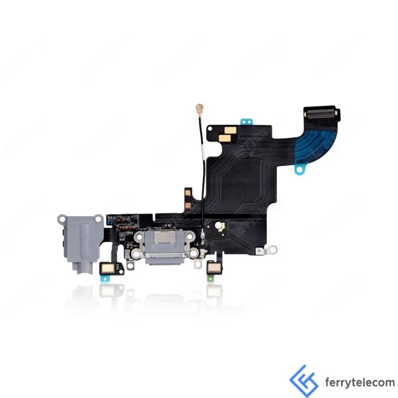 Charging Port Kabel - Ladebuchse - Ladebuchse Kompatibel für iPhone 6S (Aftermarket Qualität) (Space Grau)