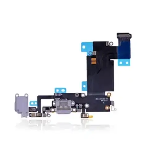 Charging Port Kabel - Ladebuchse - Ladebuchse Kompatibel für iPhone 6S Plus (Premium) (Space Grau)