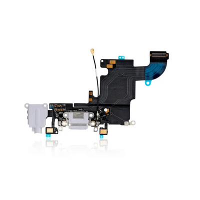 Charging Port Kabel - Ladebuchse - Ladebuchse Kompatibel für iPhone 6S (Premium) (Silber)