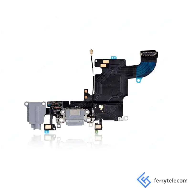 Charging Port Kabel - Ladebuchse - Ladebuchse Kompatibel für iPhone 6S (Premium) (Space Grau)
