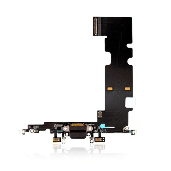 Charging Port Kabel - Ladebuchse - Ladebuchse Kompatibel für iPhone 8 Plus (Aftermarket Qualität) (Space Grau)