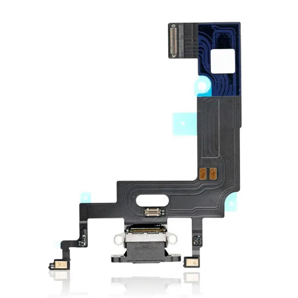 Charging Port Kabel - Ladebuchse - Ladebuchse Kompatibel für iPhone XR (Premium) (Schwarz)
