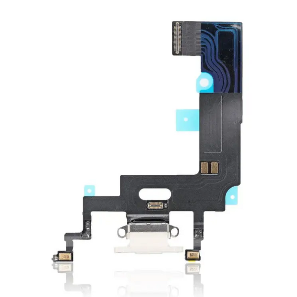 Charging Port Kabel - Ladebuchse - Ladebuchse Kompatibel für iPhone XR (Premium) (Weiß)