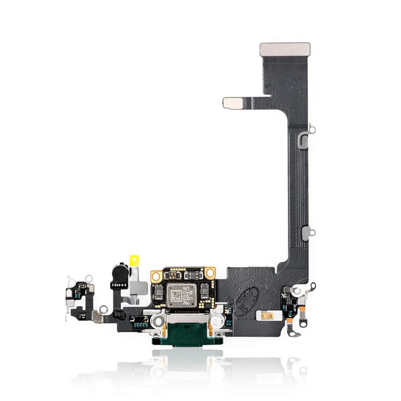 Charging Port Kabel - Ladebuchse - Ladebuchse mit Board Kompatibel für iPhone 11 Pro (Mittenight Grün) (Premium)