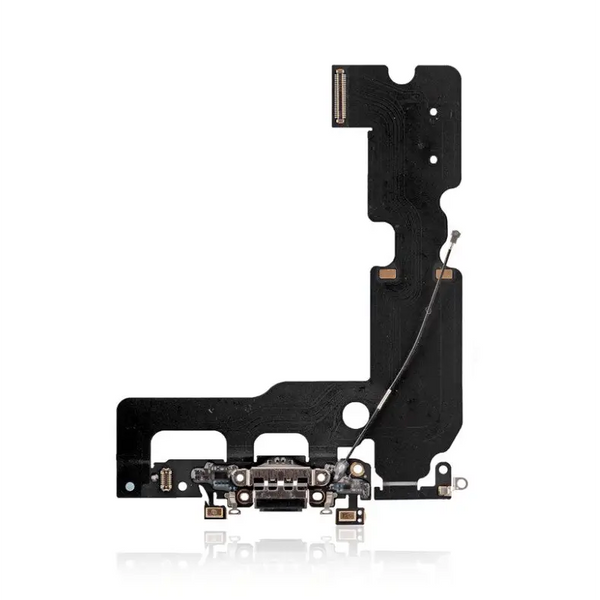 Charging Port Kabel - Ladebuchse - Ladebuchse Premium für iPhone 7 Plus (Jet / Matte Schwarz)