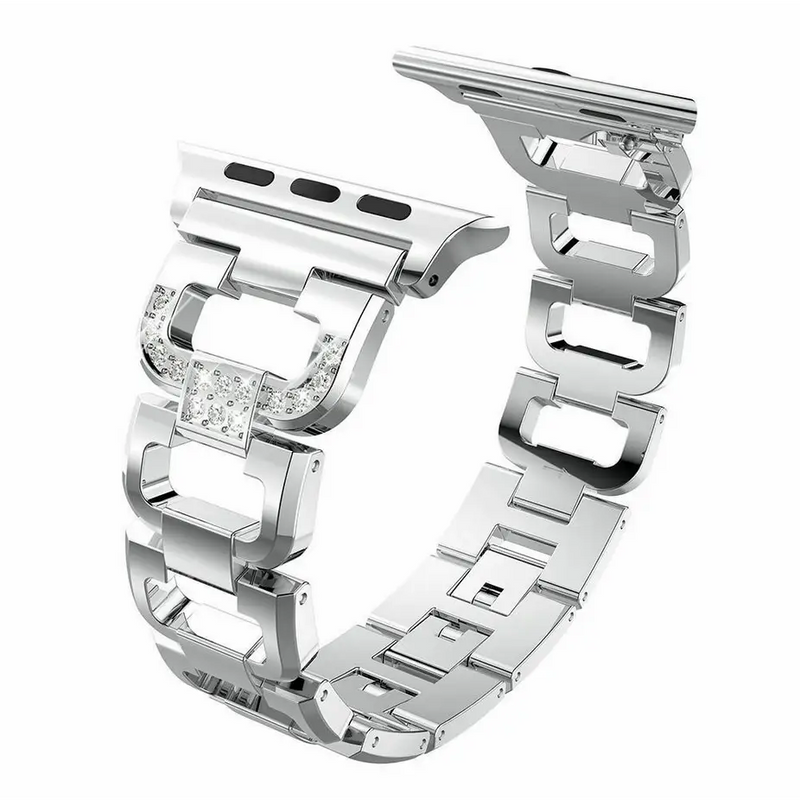 Diamant Aluminium Armband für Apple Watch (38/40/41mm) - Silber
