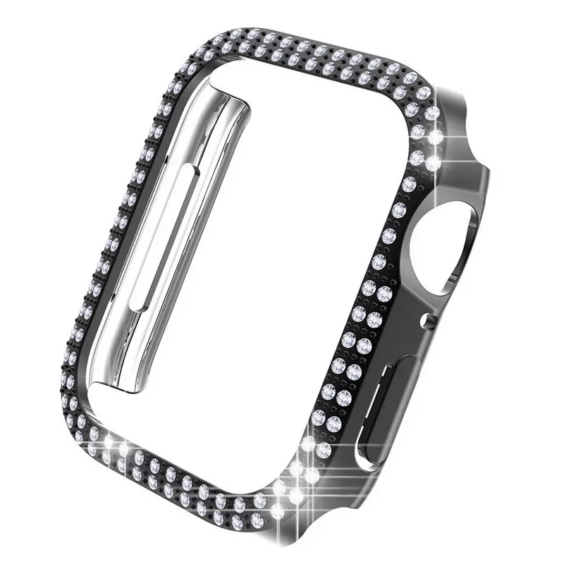 Diamant Schutzhülle für Apple Watch Series 3 (38mm) - Schwarz
