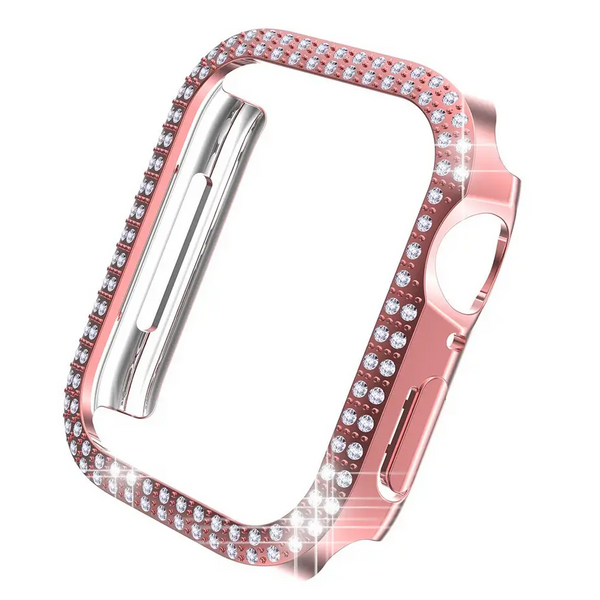 Diamant Schutzhülle für Apple Watch Series 7/8/SE 2022 (41mm) - Rosa